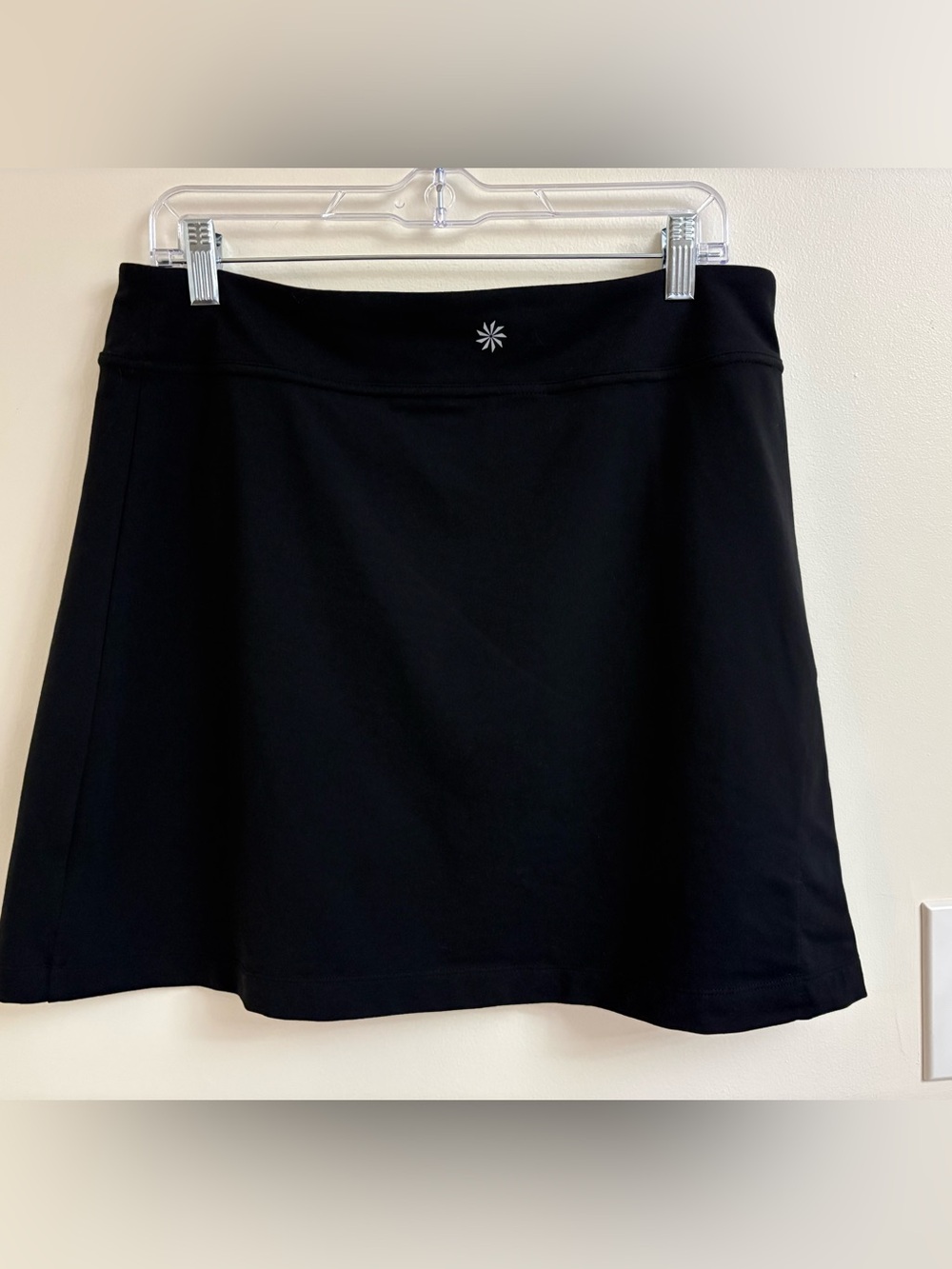 Athleta Sweet Sport Skort Black Large Built-In Athletic Golf Tennis Hiking Skirt